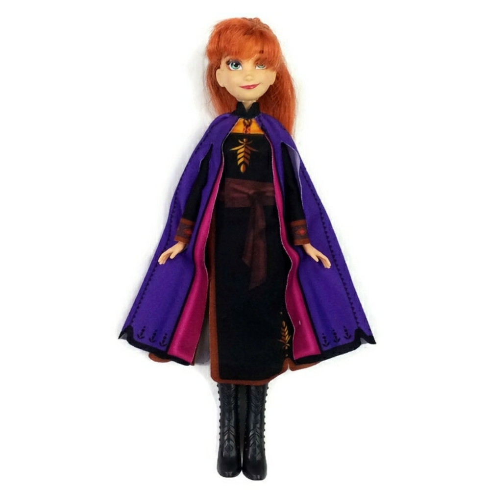 Frozen Disney Anna Articulated Fashion Doll with Dress Cape Removable Boots 11"